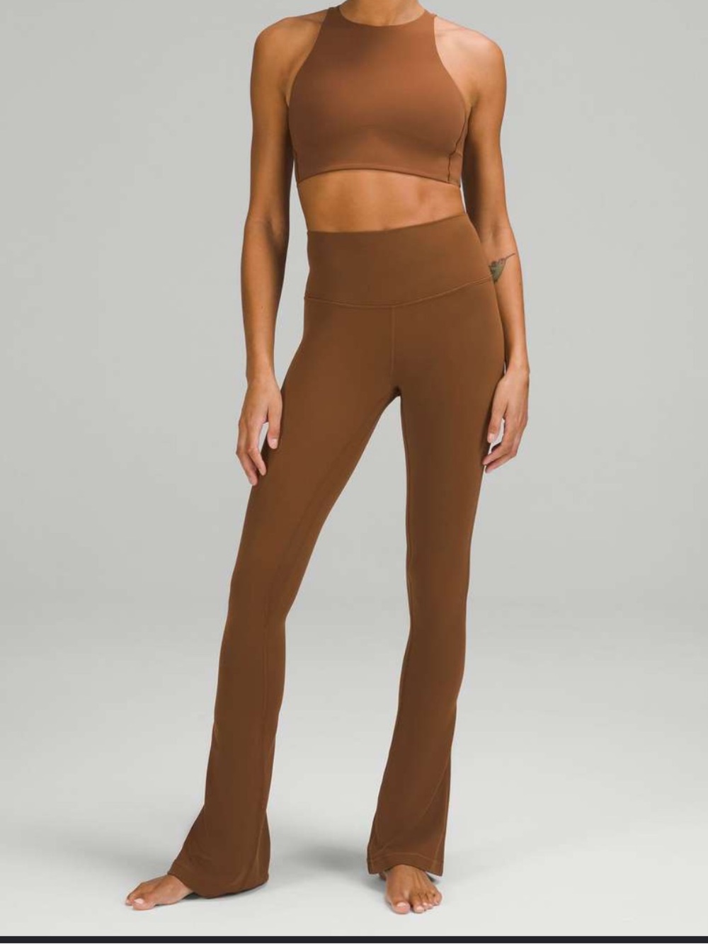 lululemon athletica Align High-Rise Mini Flare Legging — Roasted Brown